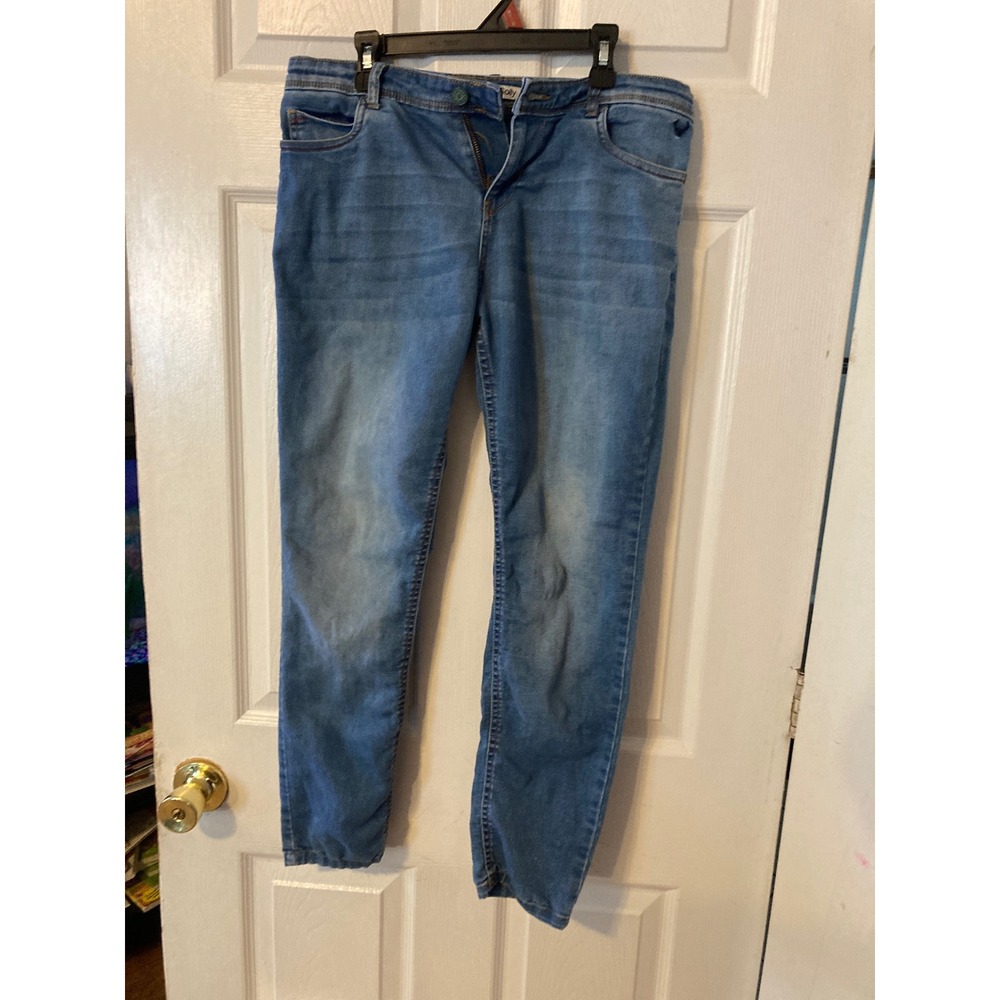 Allen Solly‎ girls Skinny Jeans Medium Wash Blue Denim Size 11-12Y XL
